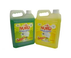 nuru dish washing liquid lemon spark 4x5l