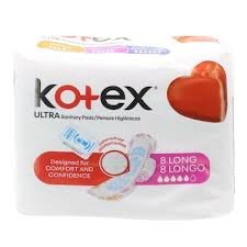 kotex ultrathin sanitary pads super 16x8's